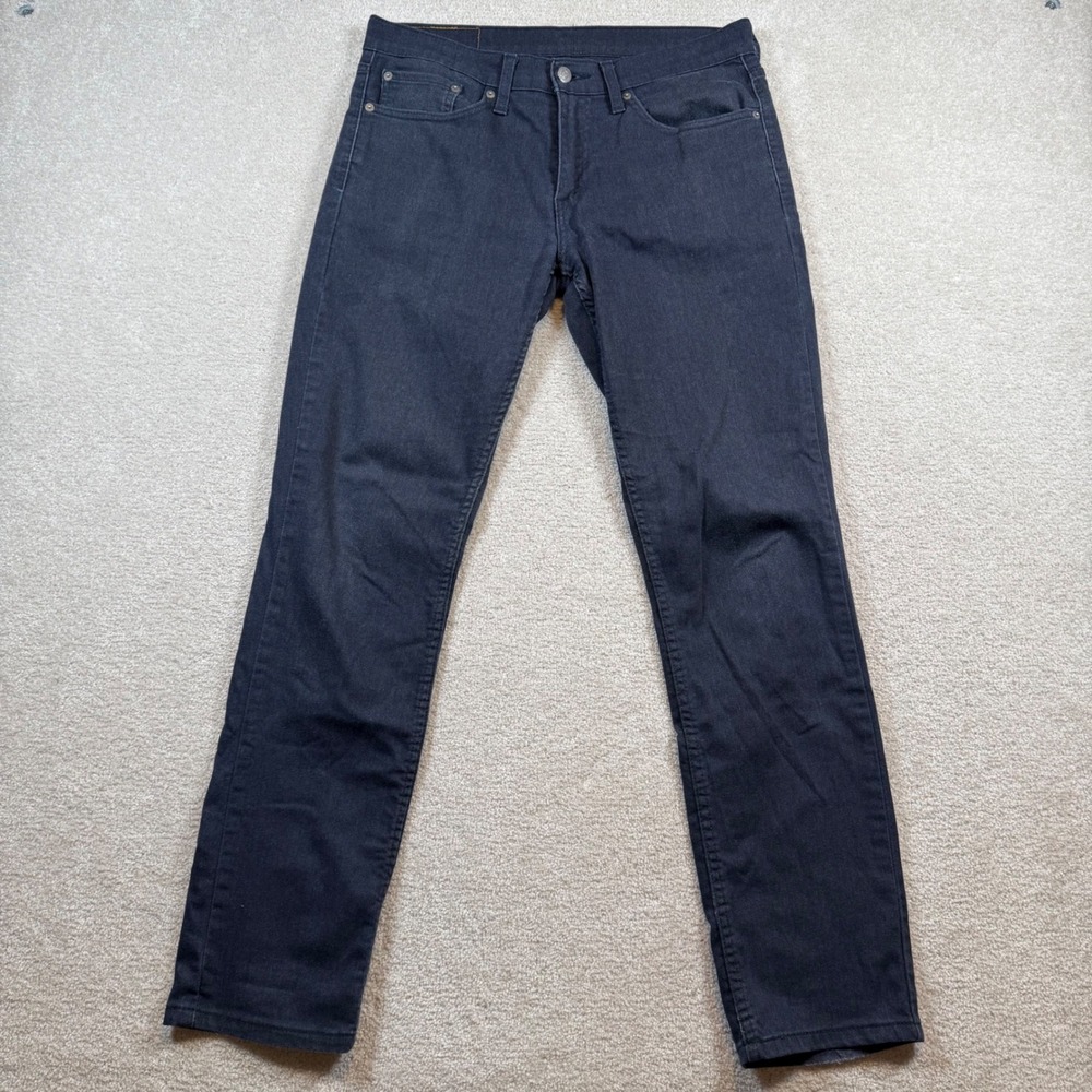 Levi's 511 Mens 31x32 Dark Wash Slim Fit Pants Cotton Polyester Blend - Picture 2 of 10